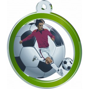 Medaille aus Acrylglas - Fußball Embleme